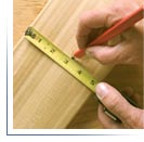 Picture of measuring a piece of wood