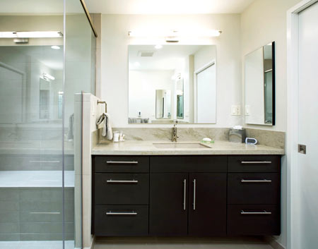 Bathroom Photo - Vanity with Dark Cabinetry