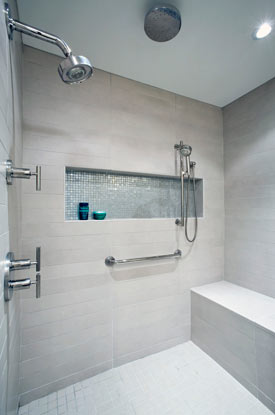 Contemporary Walk-in Shower